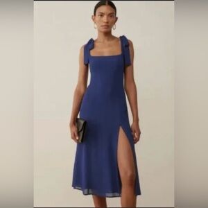 Reformation blue dress